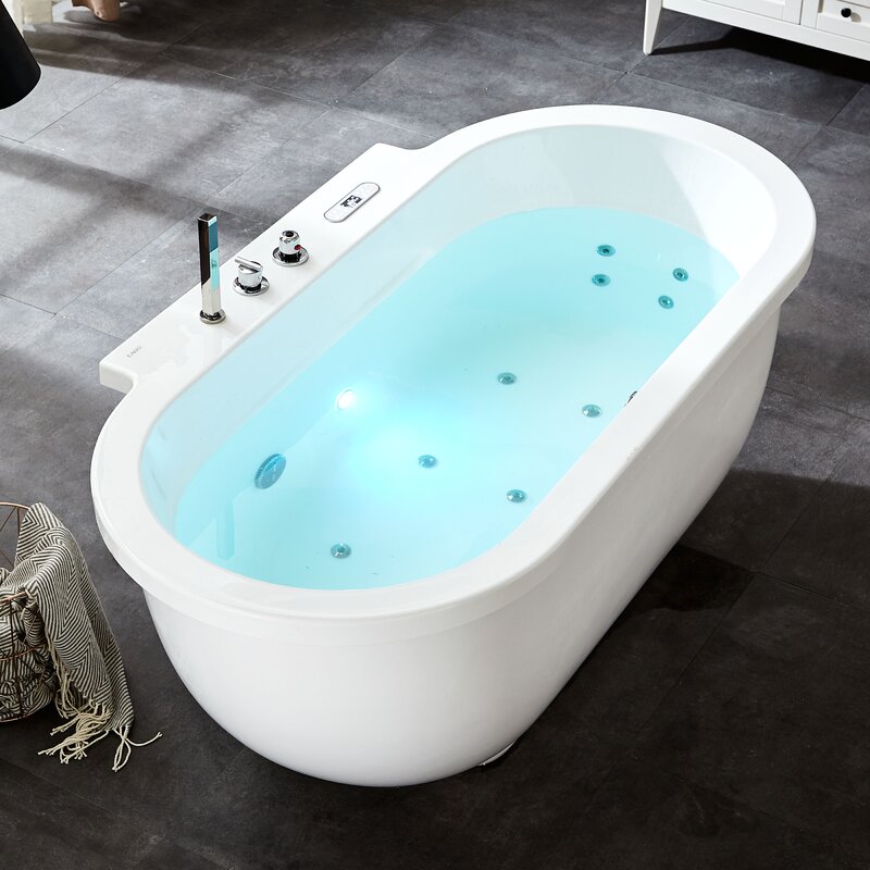 EAGO 71 X 37 Pedestal Whirlpool Bathtub Wayfair   71%2522 X 37%2522 Pedestal Whirlpool Bathtub 